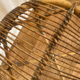 Lot 4 rattan chairs by Audoux & Minnet