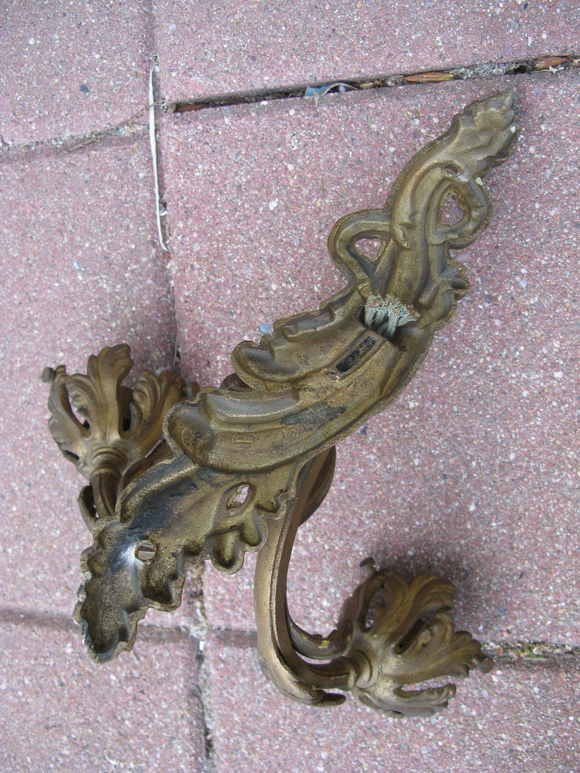 Bronze or brass sconce