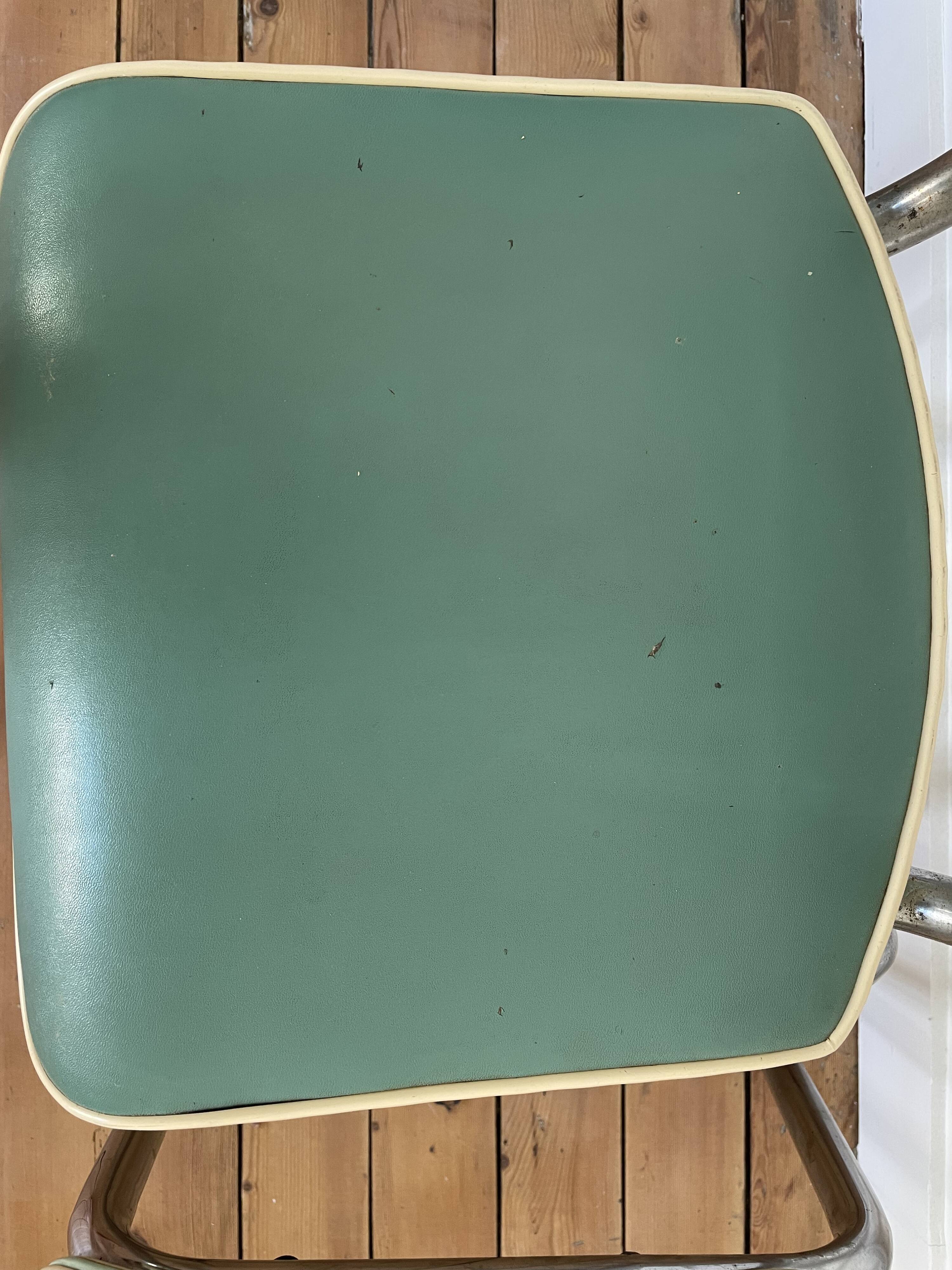 Set of 2 1950s bistro chairs