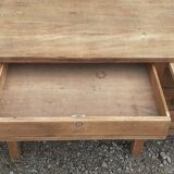 Administrative office 6 drawers 2 shelves old raw wood