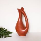 Artisanal terracotta pitcher