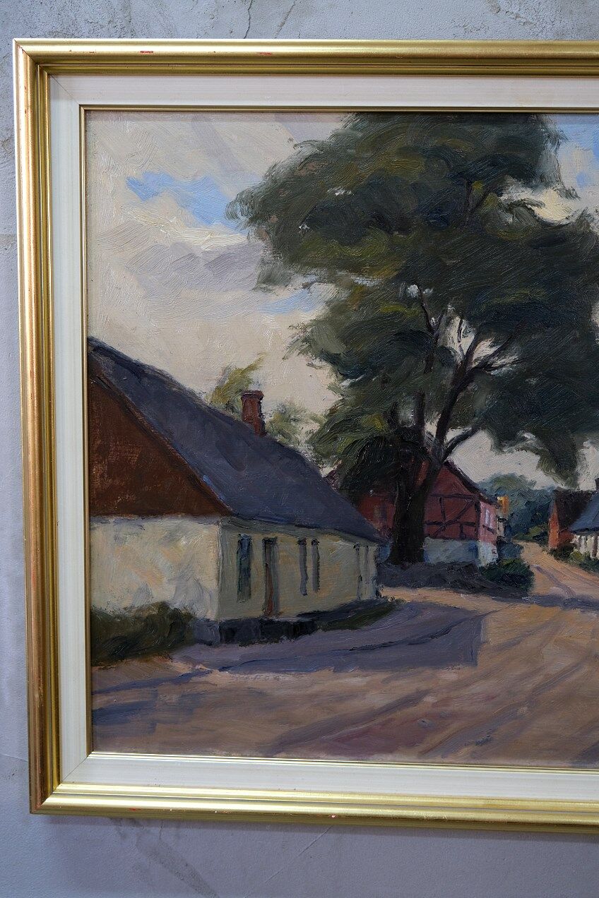 Gustav Berlin, Swedish painting, Oil on Panel, 1967