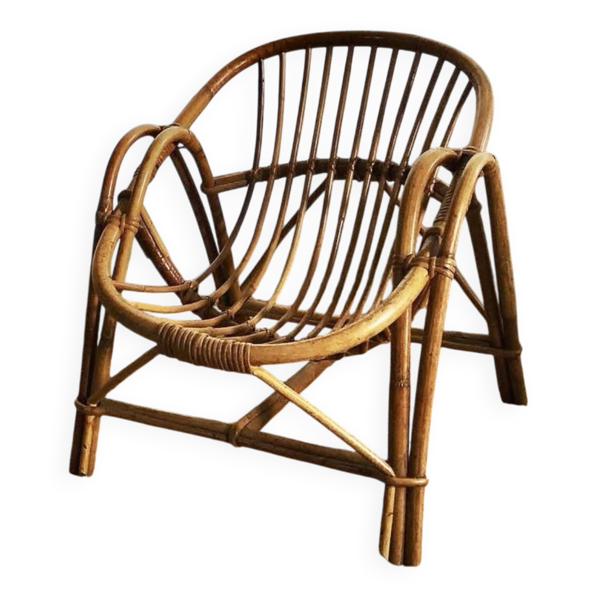 Child's rattan armchair