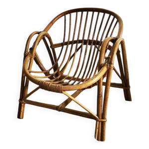 fauteuil enfant en rotin