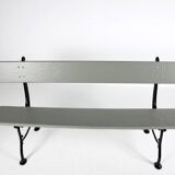 Cast iron and wood garden bench