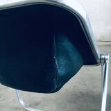 Plona Leather Side Chair by Giancarlo Piretti for Castelli, 1970s