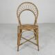 Chaise en bambou, chaise de table de salle à manger, années 1950