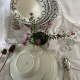 Set of 10 Nuneville flat and soup plates from 1890