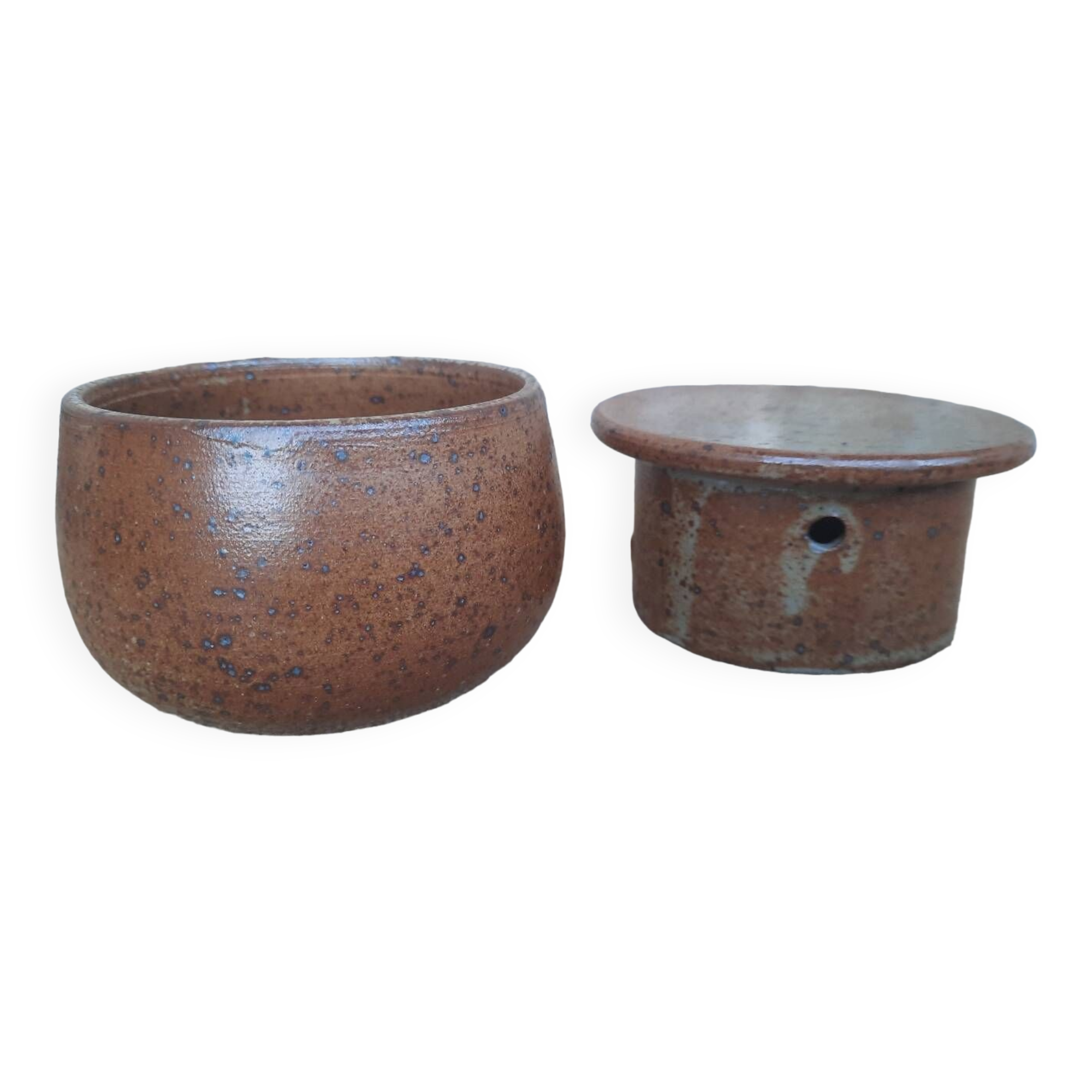 Stoneware butter dish