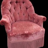 Old Napoleon III toad armchair