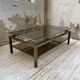 Brass coffee table attributed to Guy Lefevre for Maison Jansen