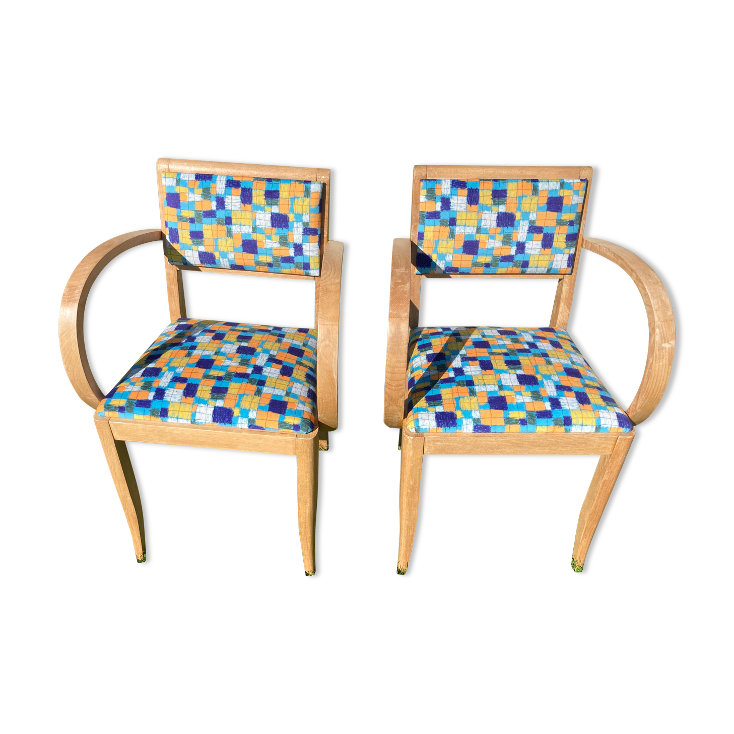 Paire de fauteuils bridge