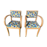 Pair of bridge chairs