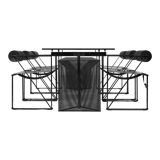 Tesi table & six Seconda 602 chairs by Mario Botta, edit by Alias