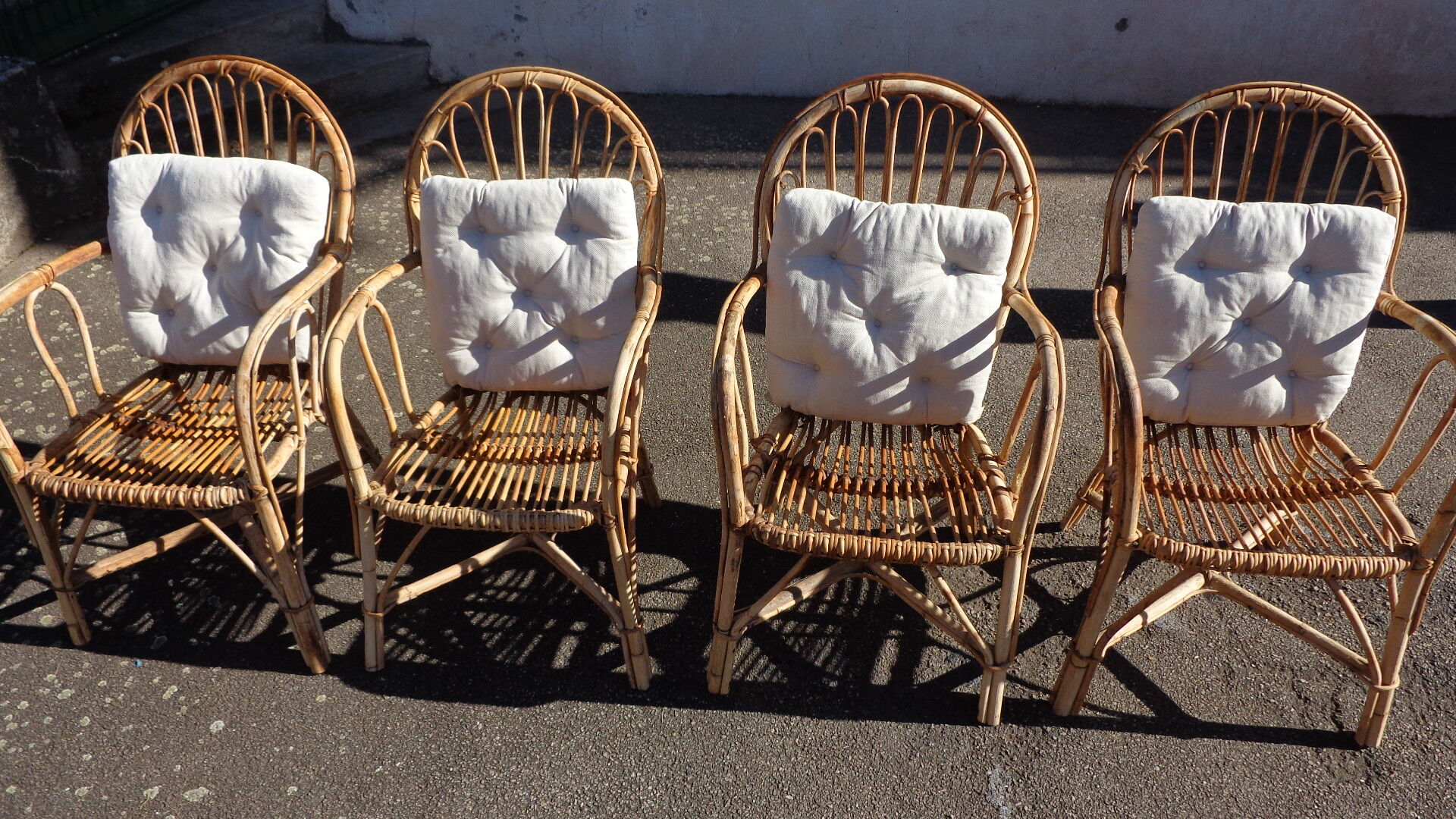 Wicker garden lounge