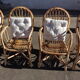 Wicker garden lounge