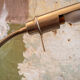 Nickel-plated metal table lamp Italia 70