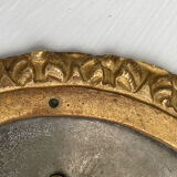 Old ceiling lamp crystal and bronze 1900