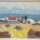 Gunnar Ekdahl,  Swedish Modern Landscape, Oil on Panel, 1960s, Framed