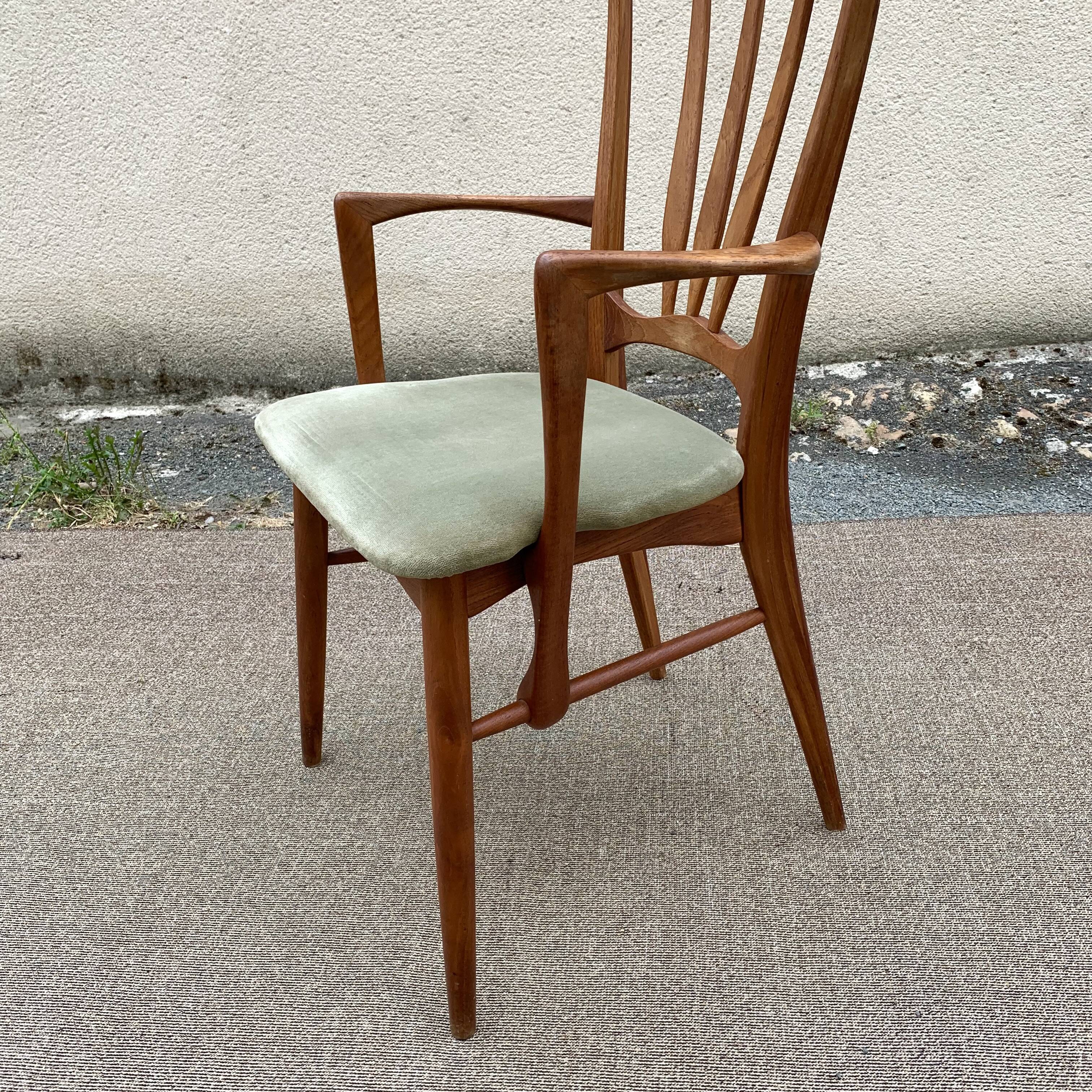 Fauteuil bridge Ingrid, Niels Koefoed / Danemark 1960