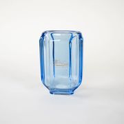 Vase en verre bleu, design danois, années 1960, fabriqué au Danemark