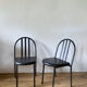 Chaises métal et skai Mallet Stevens
