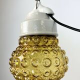 Vintage White Porcelain Pendant Light, 1970s
