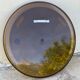 Vintage 1970 smoked Plexiglas round mirror