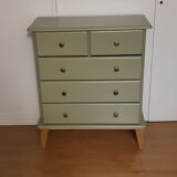 Scandinavian forest green chest of drawers