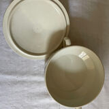 French Digoin Sarreguemines Soup Tureen Blue Flowers Made in France Earthenware