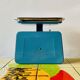 Stube - balance de cuisine vintage bleue en métal émaillé - force 10