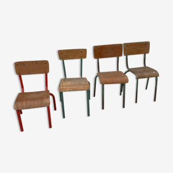 Vintage school chairs