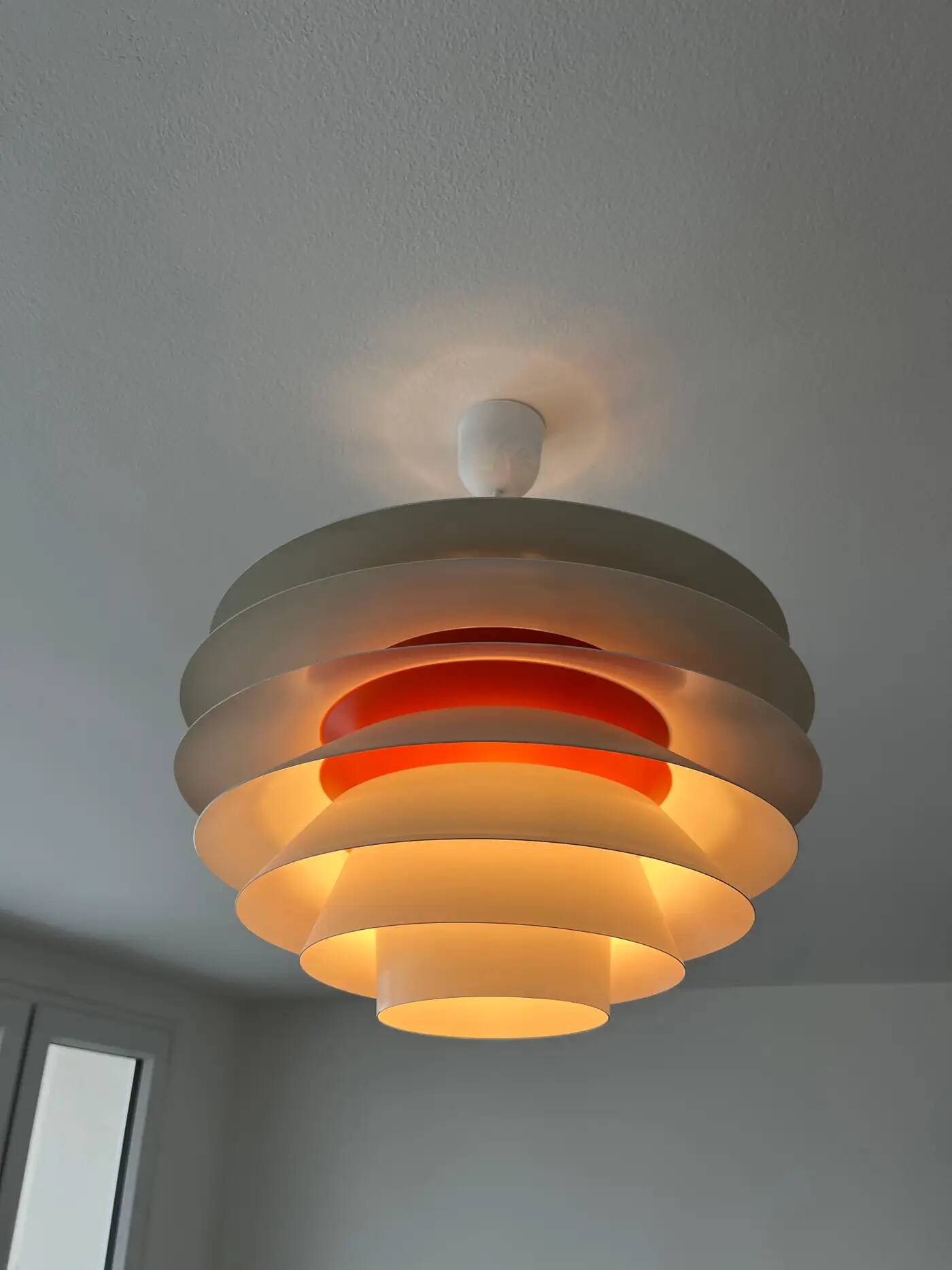 Pair of Svend Middelboe "Verona" pendant lights produced by Nordisk Solar, 1960s