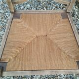 Paire de fauteuils anciens vintage en bois