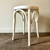 Stool in canework and white bent beech
