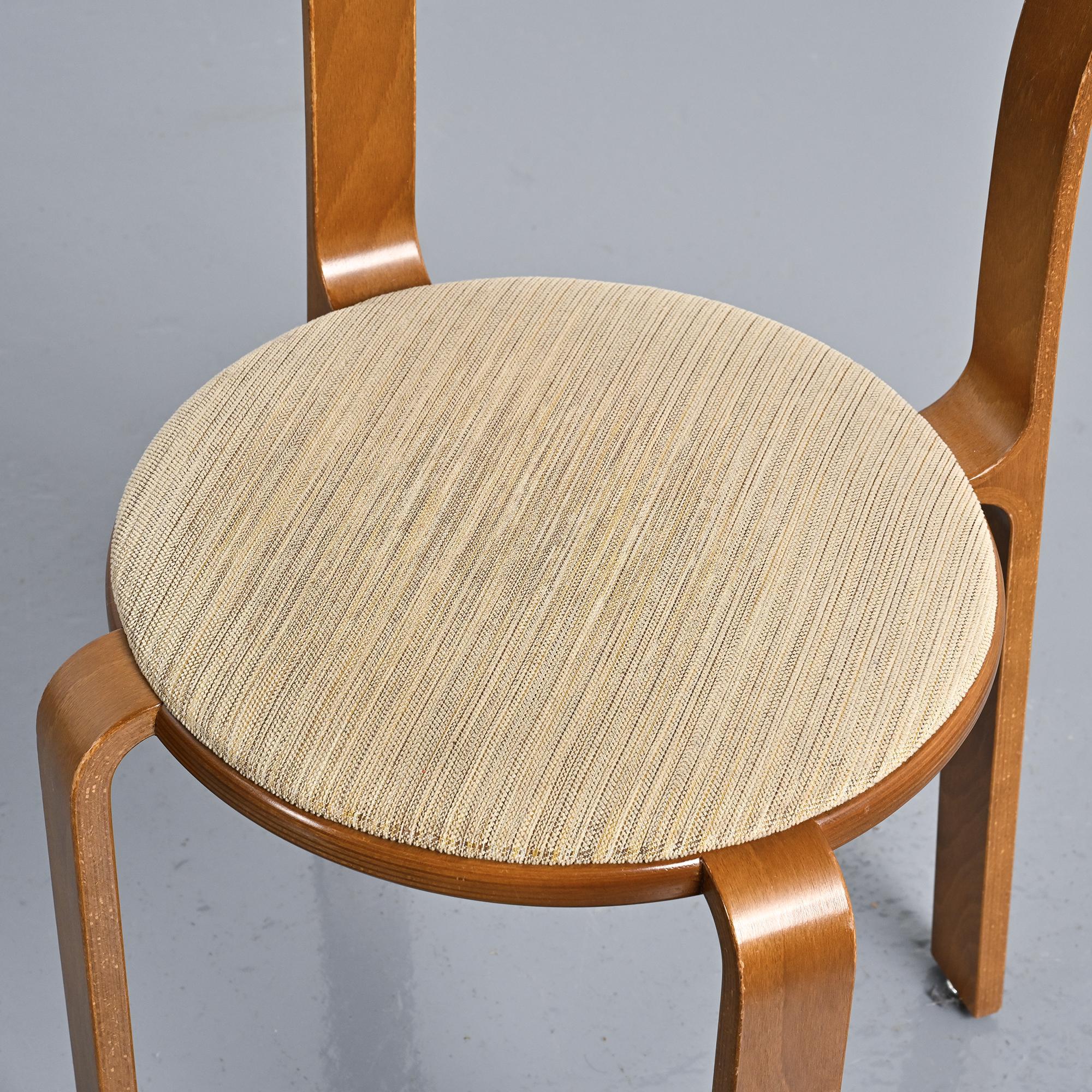 Set of 4 vintage chairs by Bruno Rey, Dietiker Switzerland