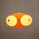 Massive Belgium Bug Eye Space Age UFO Lamp, Yellow Mid-Century Modern Light