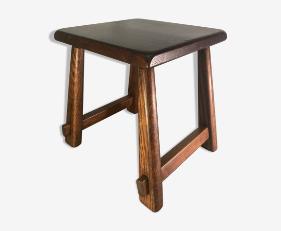 Tabouret brutaliste ou petite table d’appoint hollandais des années 1960 - 1970