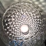 Chiseled glass suspension