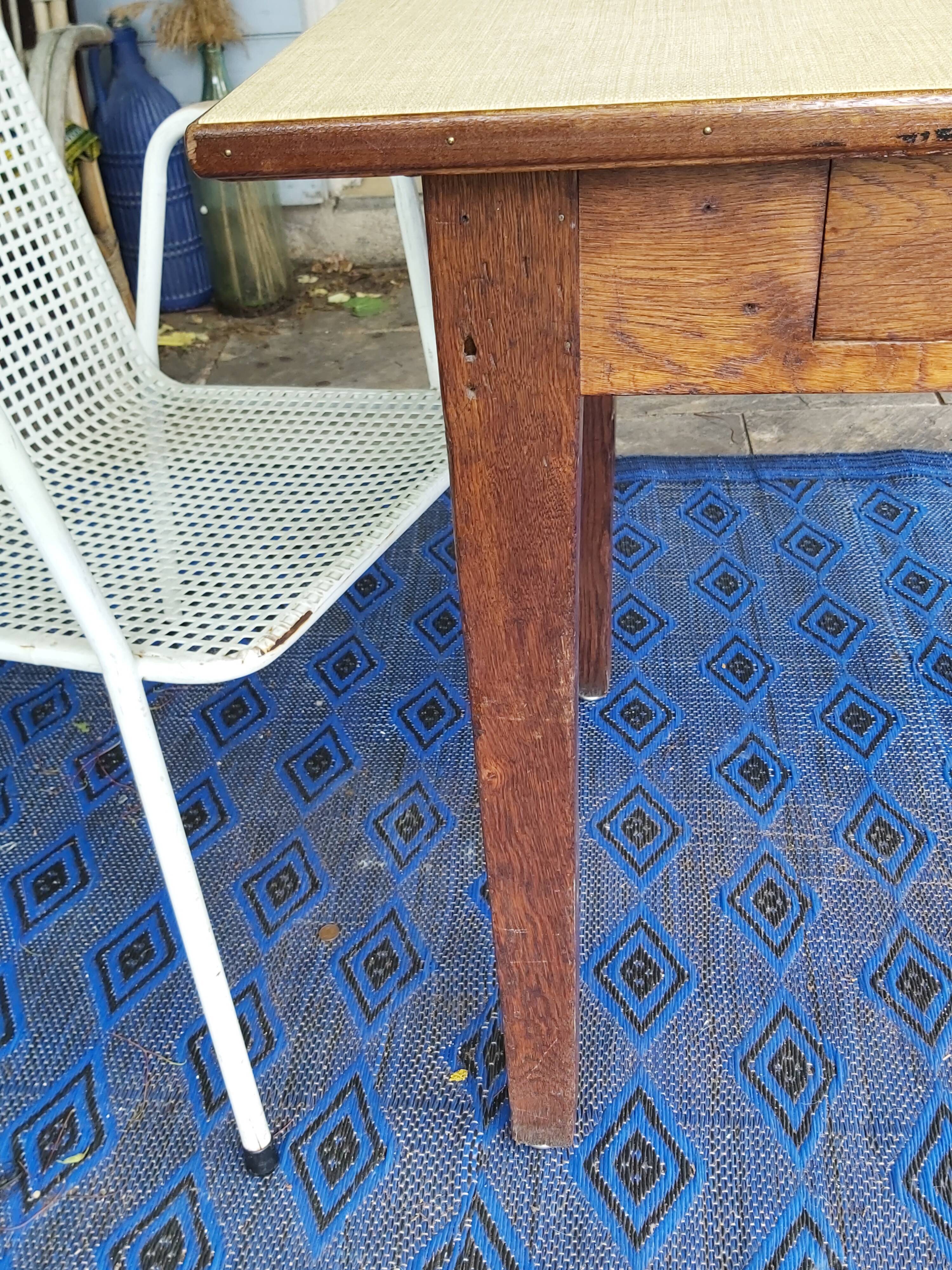 Vintage oak farm table