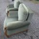 Fauteuils bergère style LOUIS XV en velours