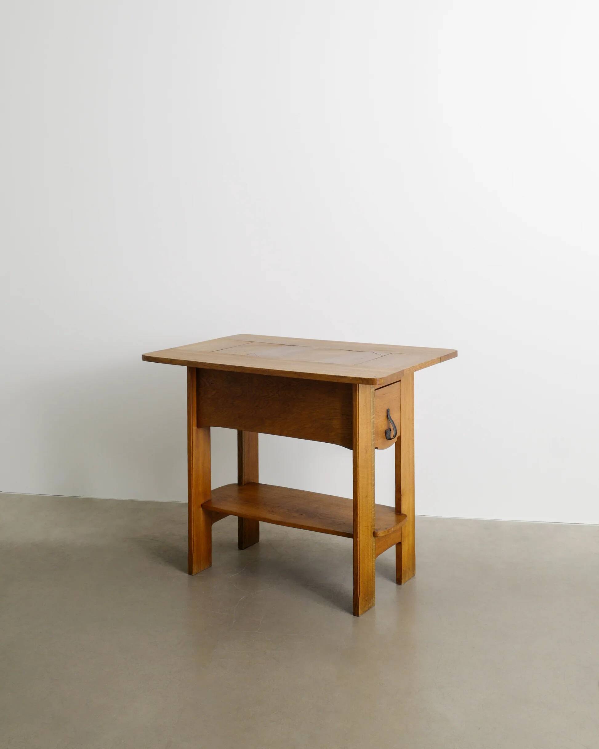 Early Swedish Jugend Modern Wooden Console Table by Axel Lindegren, 1930s