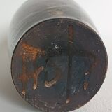 A bottle and six ceramic cups by Gérard Hofmann Vallauris 1950.