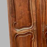 Regency style storage cabinet in solid walnut 20th century