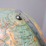 Globe en verre vintage illuminé - Columbus années 1960