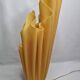 Georgia Jacob's "Athena" lamp in yellow pleated resin, 1970s