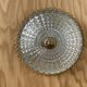 Glass and brass ceiling lamp