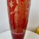 Vase en verre rouge XIXème