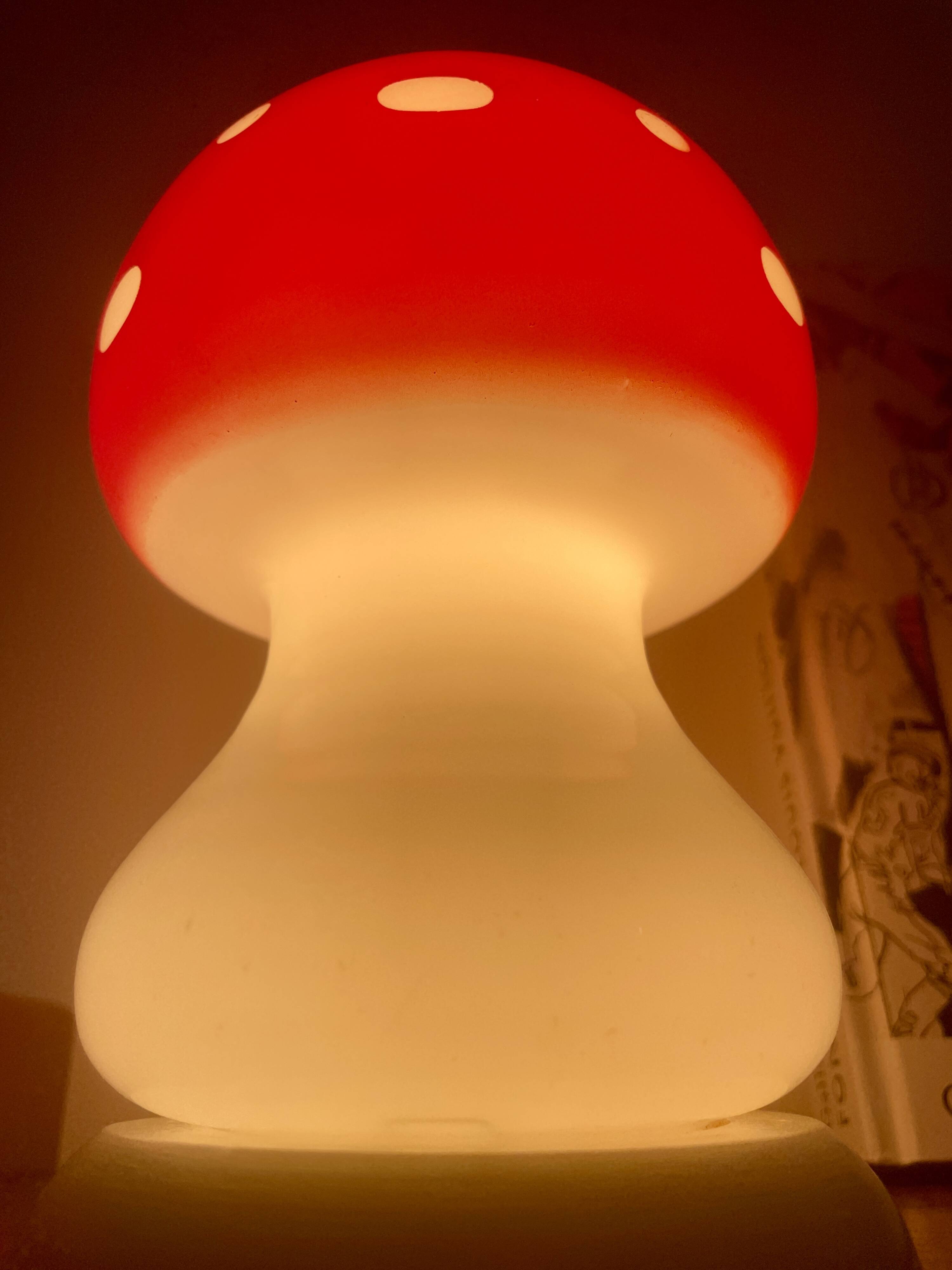 Vintage mushroom lamp
