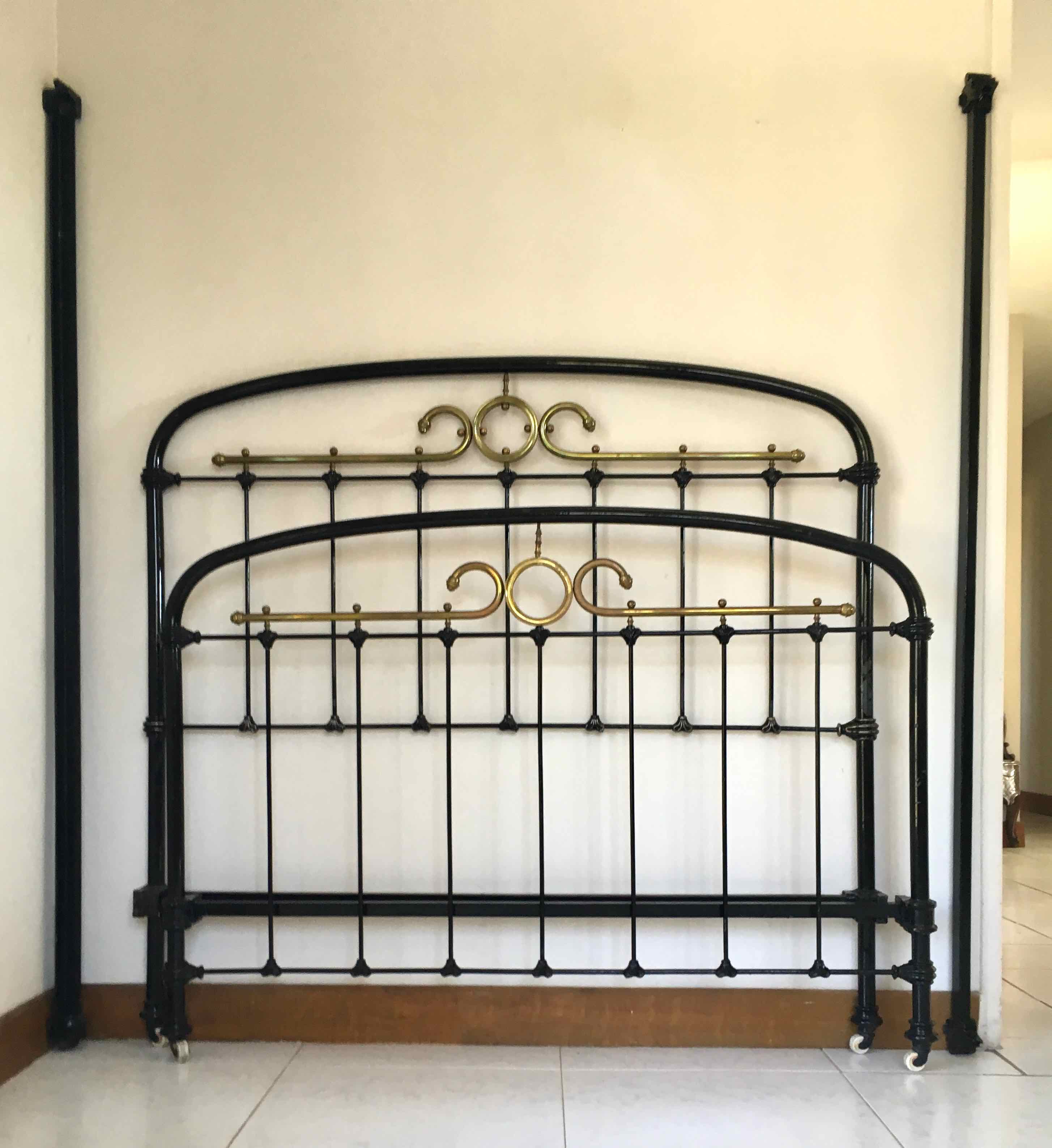 Iron bed Napoleon III in 140 x 190